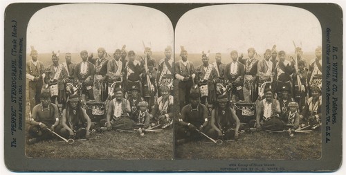 Indian stereoview gruppo - indian,