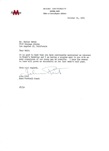 Lettera firmata john pont - lettera,